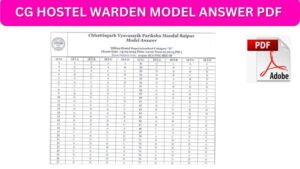 Hostel Warden Model Answer Pdf Download